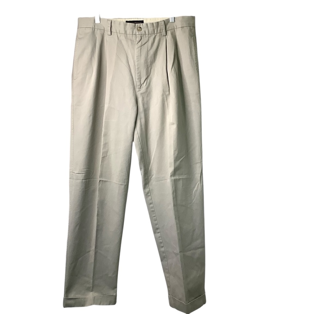Banana Republic Mens 100% Cotton Cuffed Smithfield Chinos Size 35 “x 30.5”